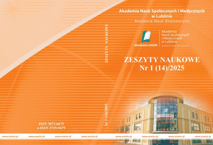 Pierwsza strona zeszytku naukowego 2024